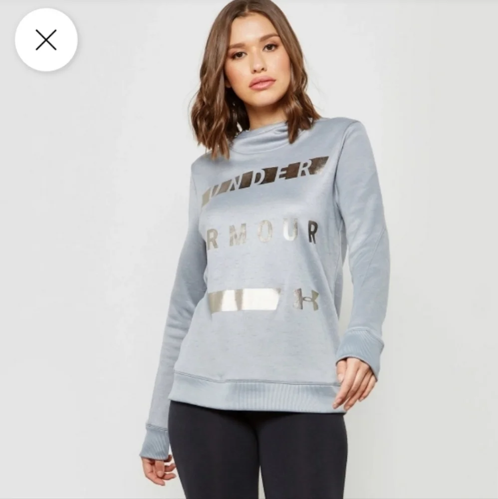 Under Armour Pullover Fleece Hoodie Sweatshirt Steal Gray Silver